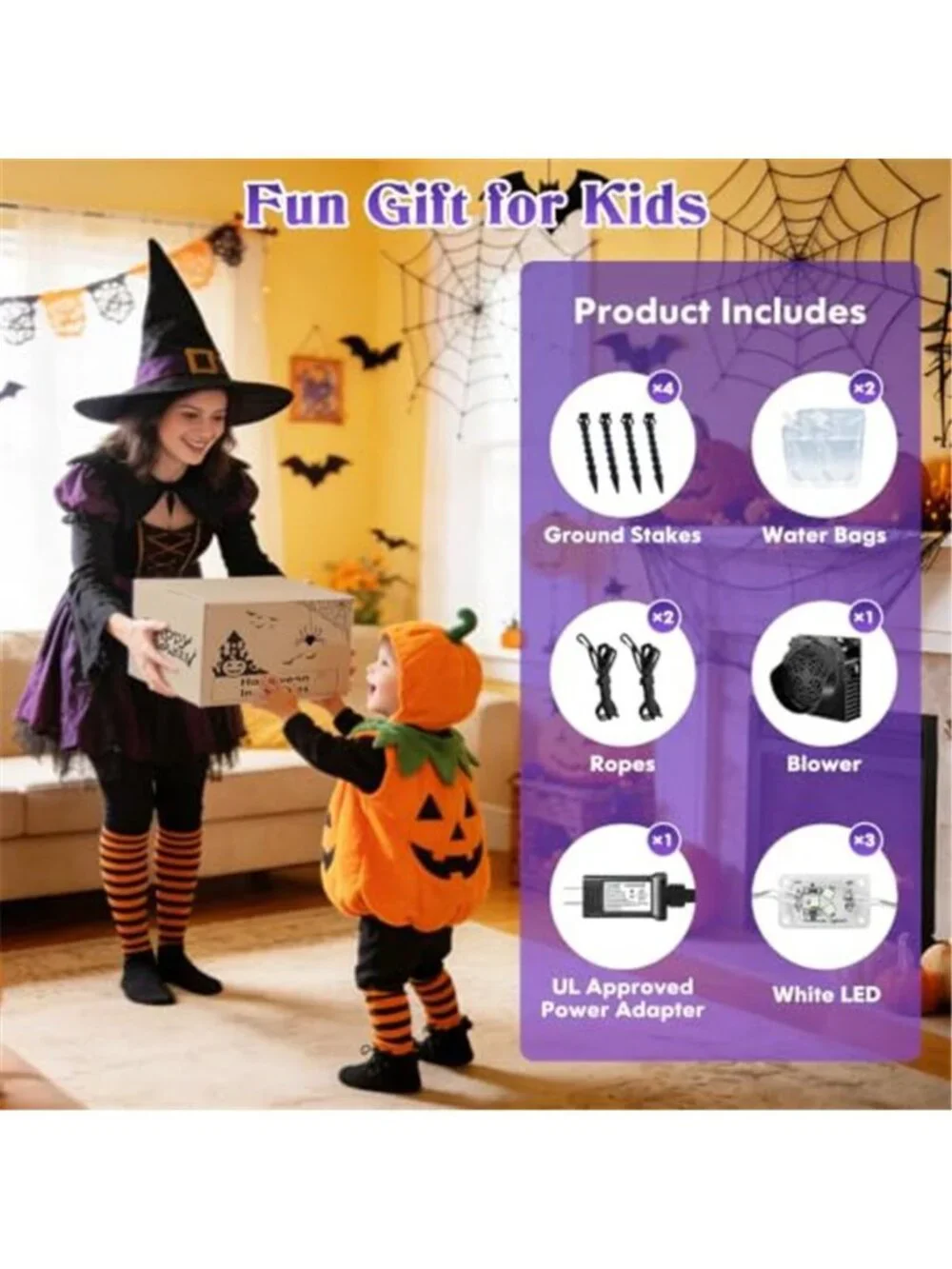 Danxilu 12FT Gaint Halloween Inflatable Floating Witch Outdoor Decoration